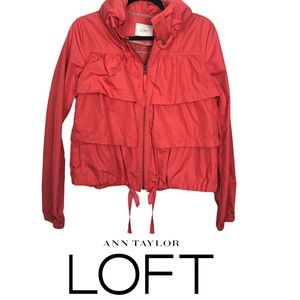XS LOFT parka - coral color